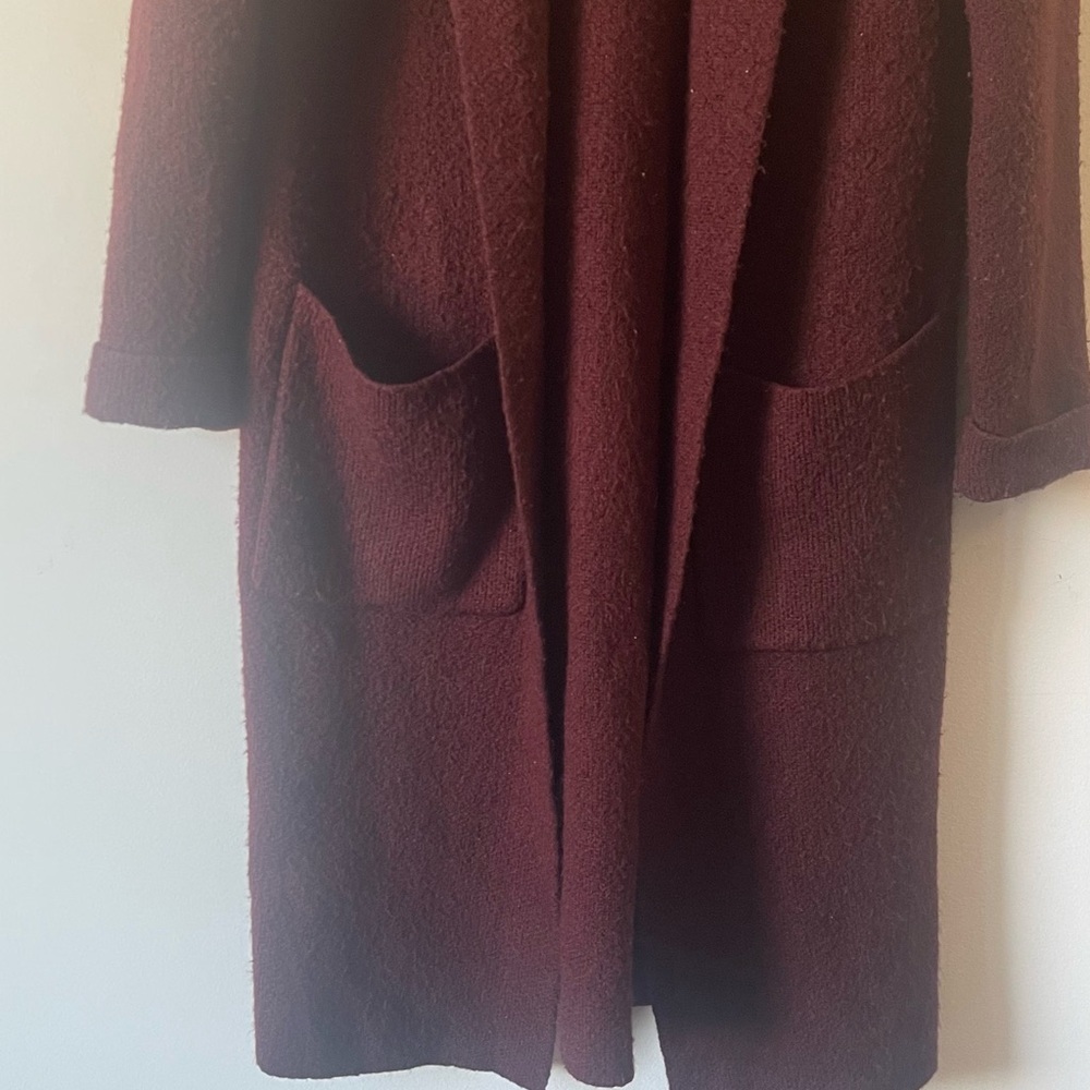 Forever 21 Deep Red Hooded Cardigan - Picture 11 of 14